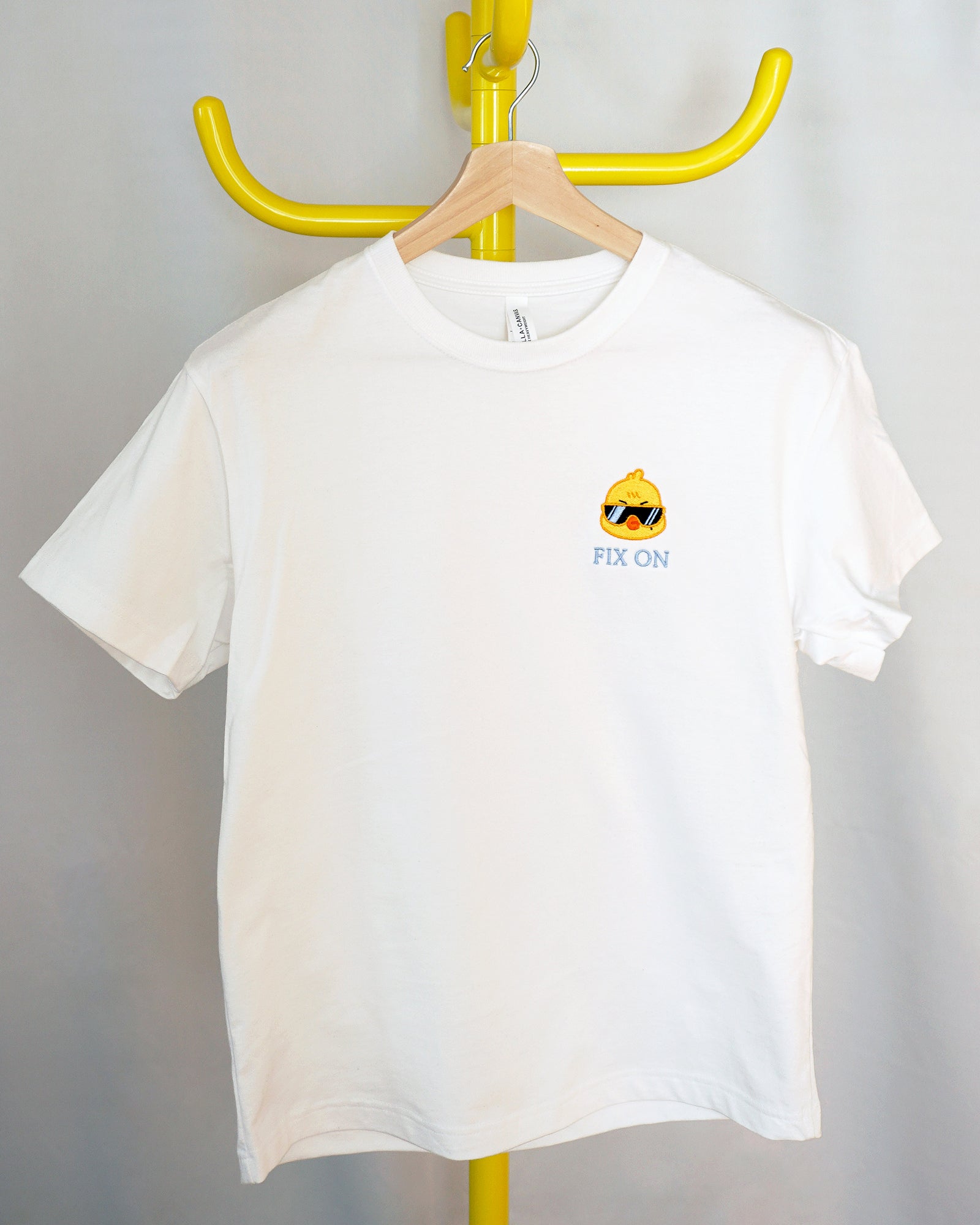 ATZ Blue Fix-On Mingi Bbyongming ATINY on White T-shirt, Unisex